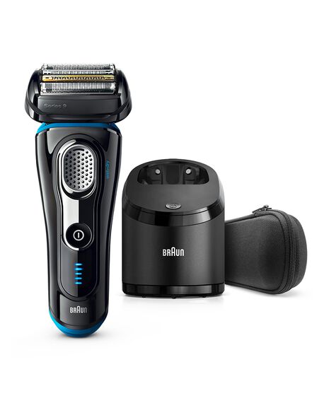 Series 9 Wet/Dry Electric Shaver Black plus Clean&Charge Station & Travel Case